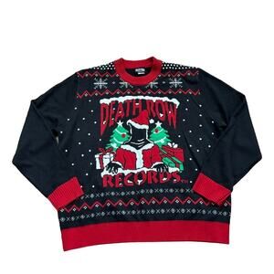 Death Row Records Christmas Sweater Men's XL Ugly Christmas Sweater